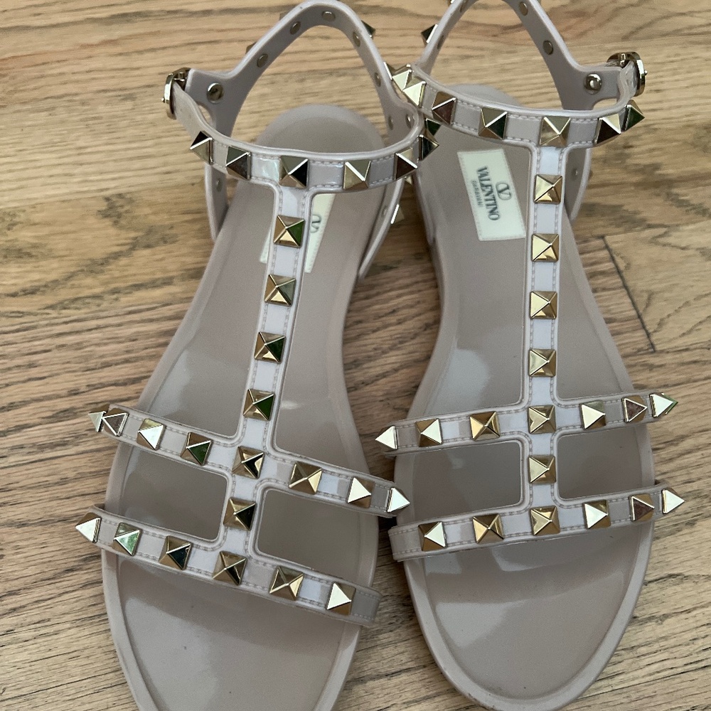 Rockstud Jelly Flat Gladiator Sandals